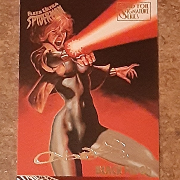 Marvel Gold Foil Signature Series Black Widow Vint